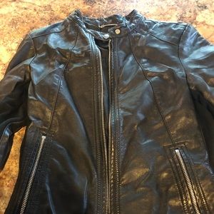 Faux leather jacket